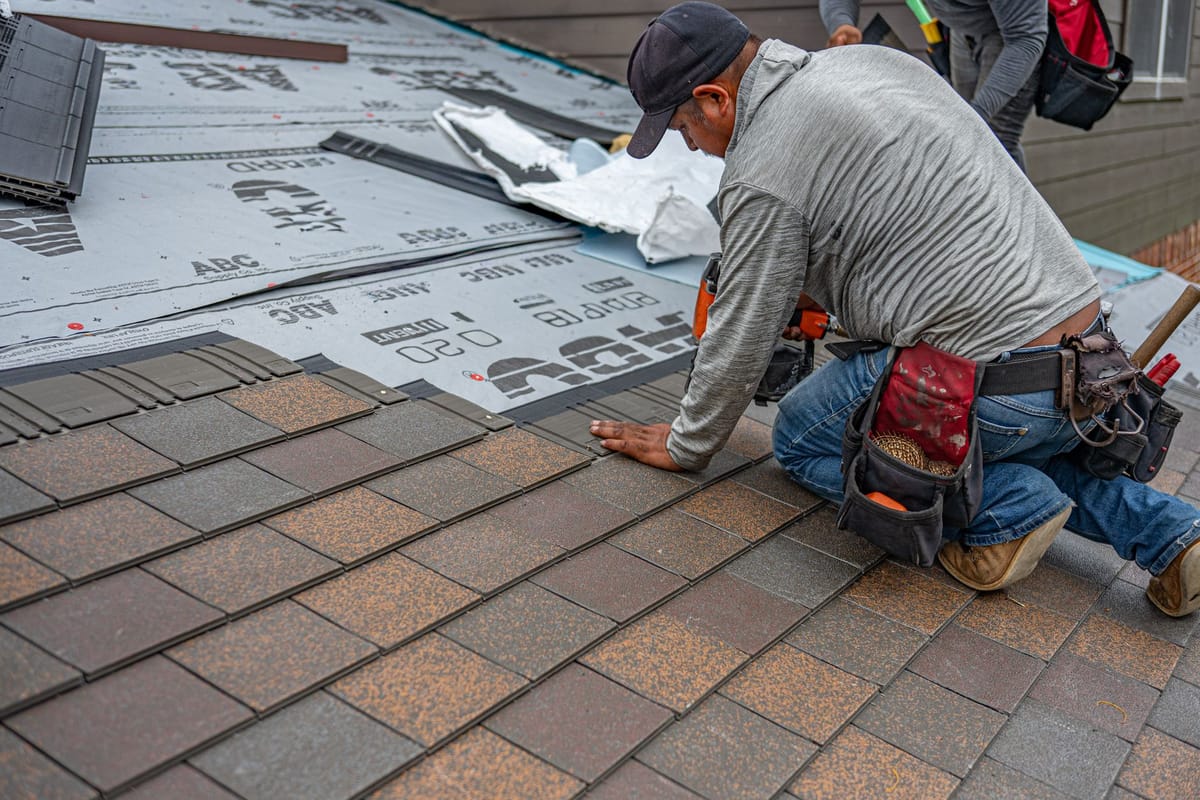 Roofing work