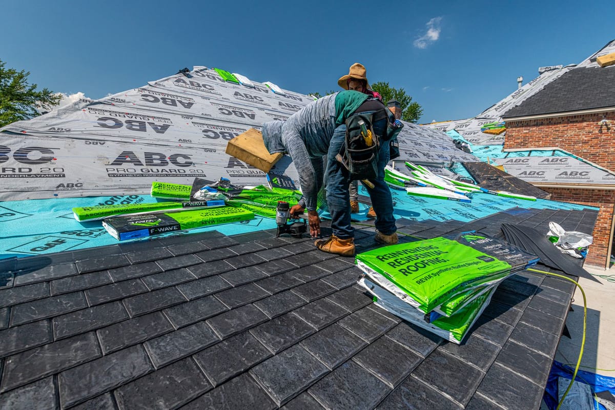 Roofing work